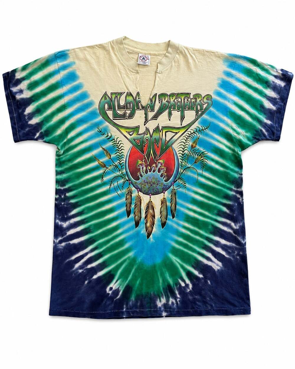 Vintage 1992 Allman Brothers Band Tour Tie Dye T Shirt XL Delta USA 90s